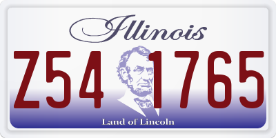 IL license plate Z541765