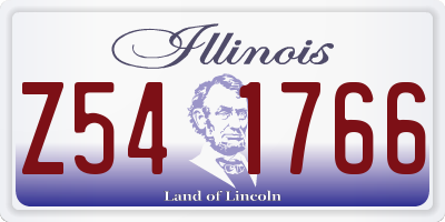 IL license plate Z541766