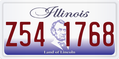 IL license plate Z541768