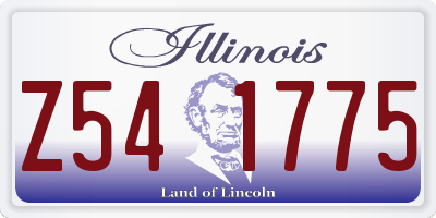 IL license plate Z541775