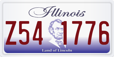IL license plate Z541776