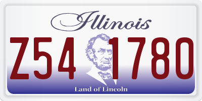 IL license plate Z541780