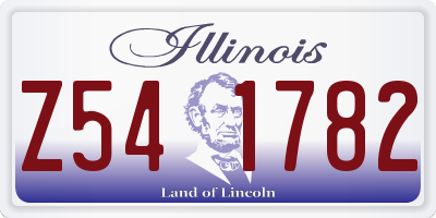 IL license plate Z541782