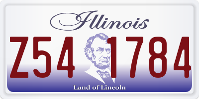 IL license plate Z541784