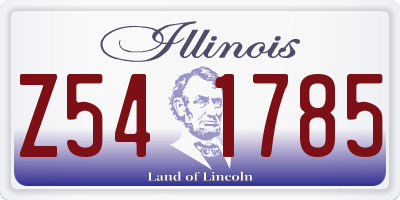 IL license plate Z541785