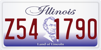 IL license plate Z541790