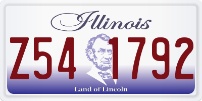 IL license plate Z541792