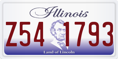 IL license plate Z541793