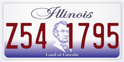 IL license plate Z541795