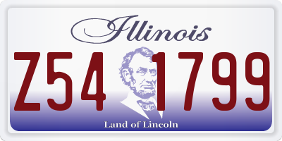 IL license plate Z541799