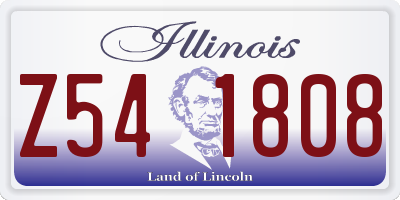 IL license plate Z541808