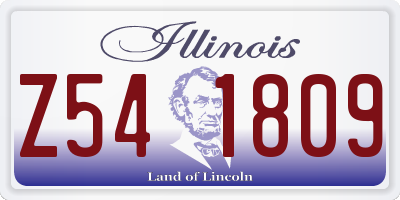 IL license plate Z541809