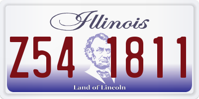 IL license plate Z541811