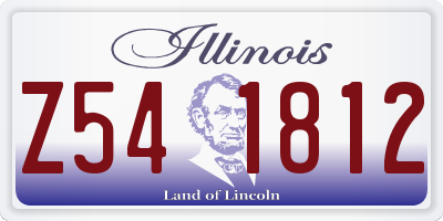 IL license plate Z541812