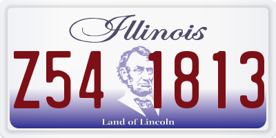 IL license plate Z541813