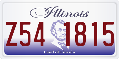 IL license plate Z541815