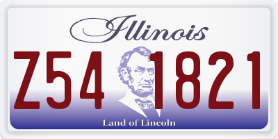 IL license plate Z541821