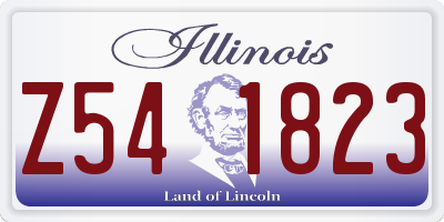 IL license plate Z541823