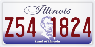 IL license plate Z541824