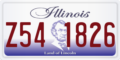 IL license plate Z541826