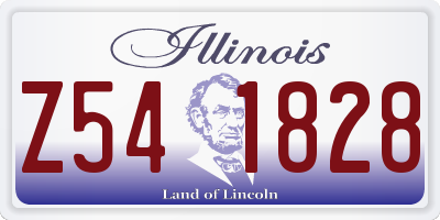 IL license plate Z541828
