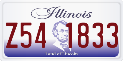 IL license plate Z541833