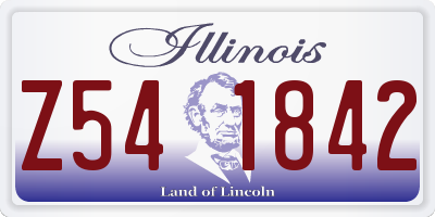 IL license plate Z541842