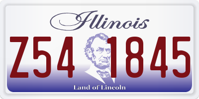 IL license plate Z541845