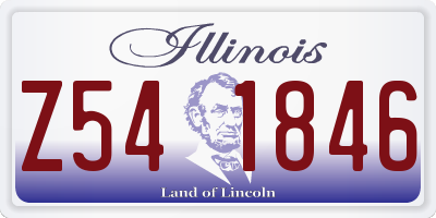 IL license plate Z541846