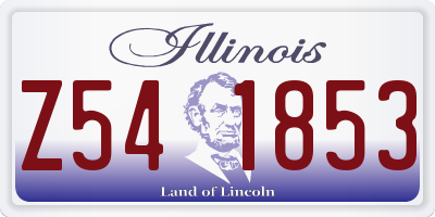 IL license plate Z541853