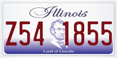 IL license plate Z541855