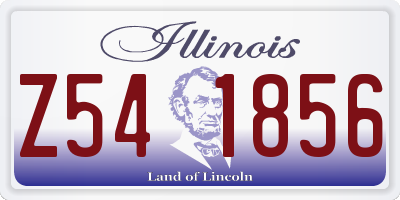 IL license plate Z541856