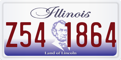 IL license plate Z541864