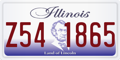 IL license plate Z541865