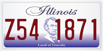 IL license plate Z541871