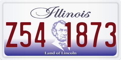 IL license plate Z541873