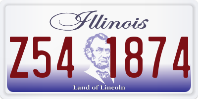 IL license plate Z541874