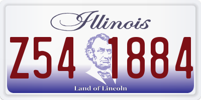 IL license plate Z541884
