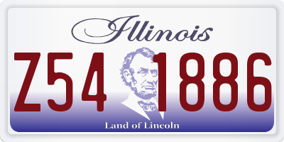 IL license plate Z541886