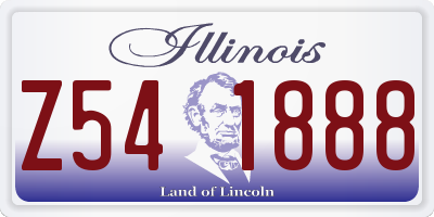 IL license plate Z541888