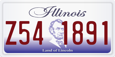 IL license plate Z541891