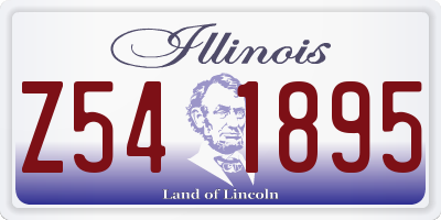 IL license plate Z541895