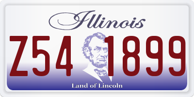IL license plate Z541899