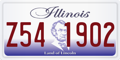 IL license plate Z541902