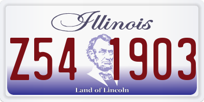 IL license plate Z541903