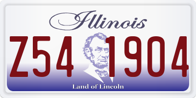 IL license plate Z541904