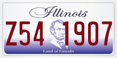 IL license plate Z541907