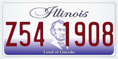 IL license plate Z541908