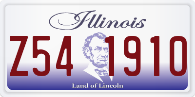 IL license plate Z541910