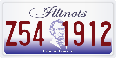 IL license plate Z541912